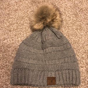 Grey CC beanie